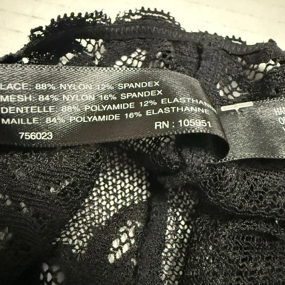 Natori Feathers Hipster Briefs Black Underwear Panties 756023 Women's Size M - Picture 6 of 7